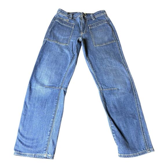 Sundance Agnes Pants Straight Leg Denim Boho Minimalist High Rise Jeans Sz 2‎ - Picture 1 of 8